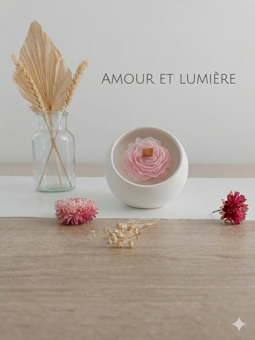 Bougie Jolie Pivoine